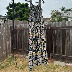 VINTAGE BUTTON MAXI DRESS